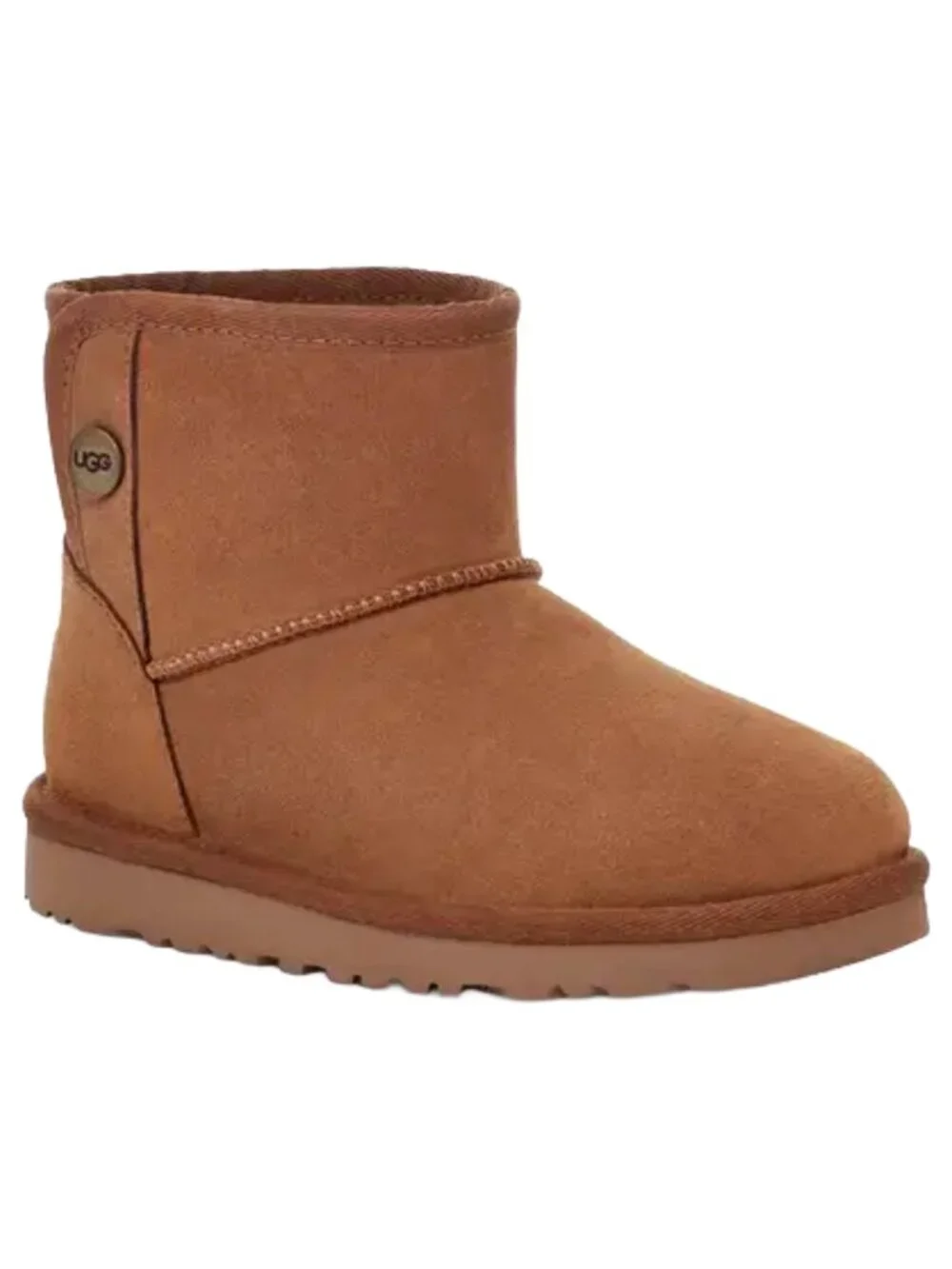 UGG Jona Chestnut Suede Mini Boots Kids Size 2